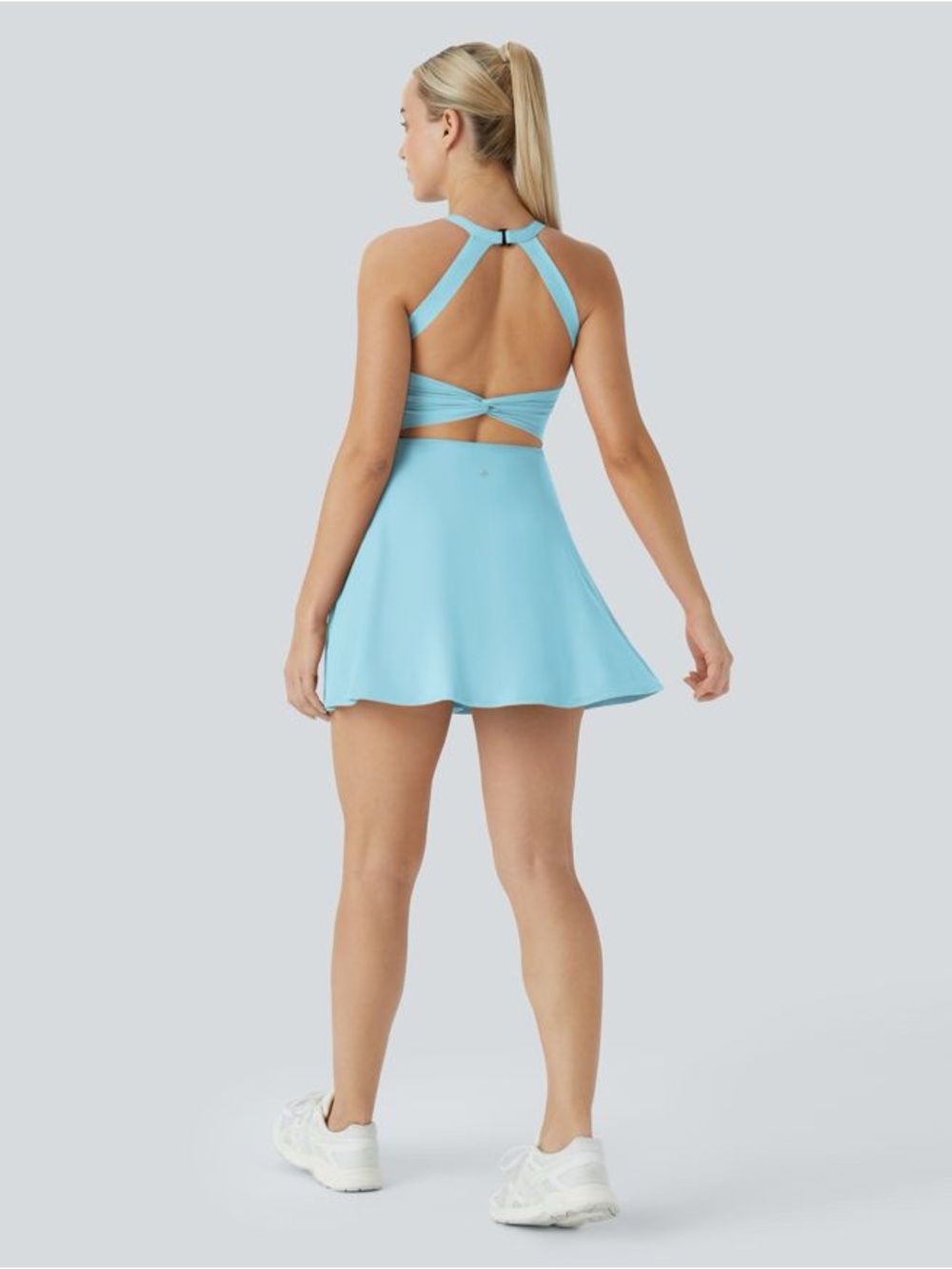 SoftlyZero™ Airy Backless Twisted Cool Touch Dance Active Dress-Easy Peezy - Picture 8 of 13
